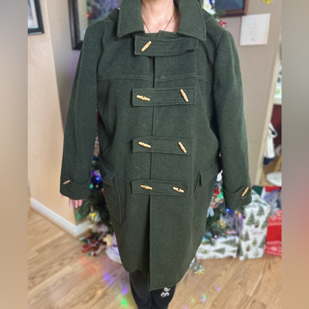 J.Crew Weyrer Loden Green Coat